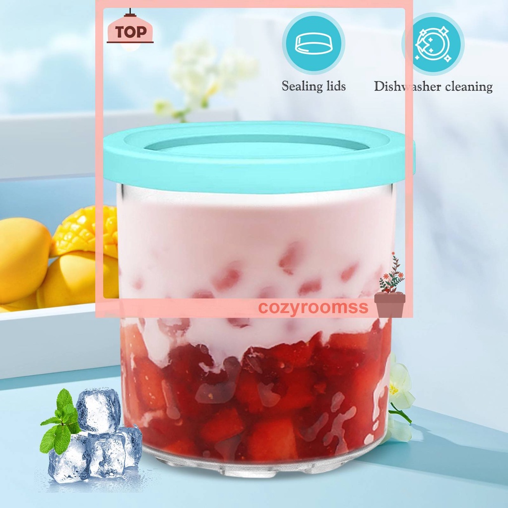 Cốc Đựng Kem Có Nắp Đậy Chống Rò Rỉ Có Thể Tái Sử Dụng