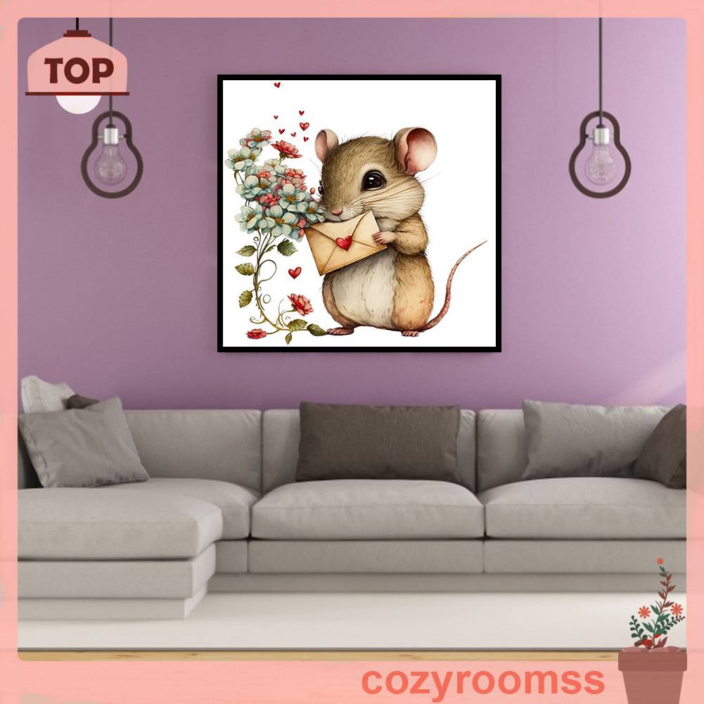 Tranh Đính Đá Kim Cương Toàn Bộ 5D DIY Hình Vẽ Động Vật