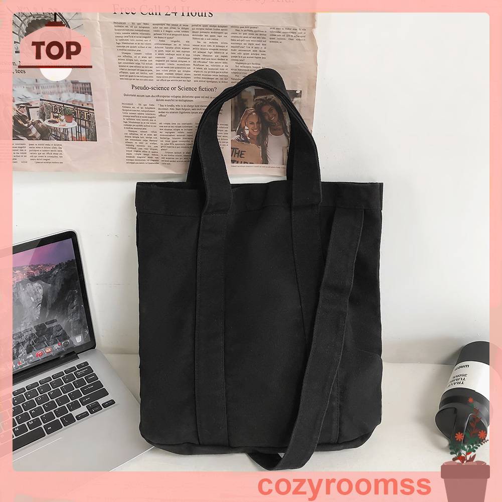 Túi Xách Canvas Đeo Chéo Kiểu Dáng Đơn Giản Cho Nữ