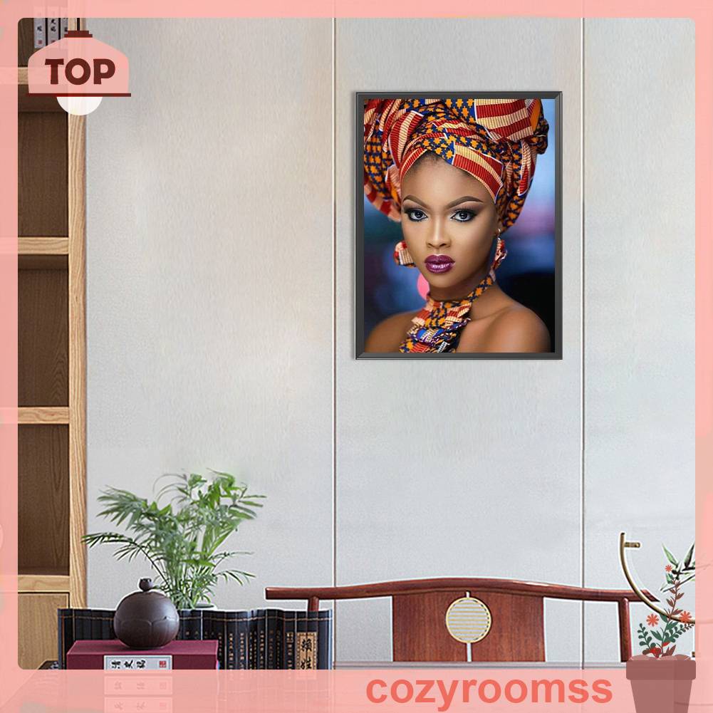 Tranh Đính Đá Kim Cương Toàn Bộ 5D DIY Hình Vẽ Cô Gái Trang Trí Nhà Cửa