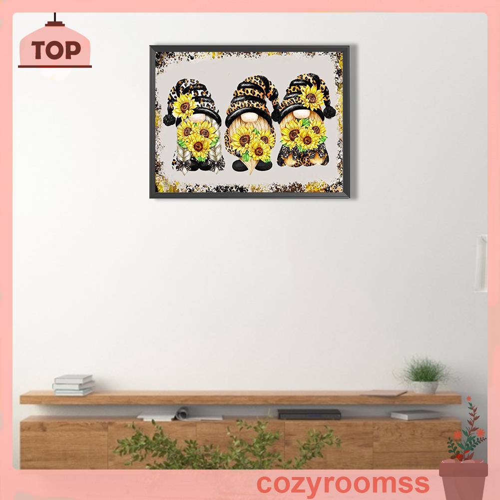 Tranh Đính Đá Kim Cương Toàn Bộ 5D DIY Hình Vẽ Hoa Hướng Dương