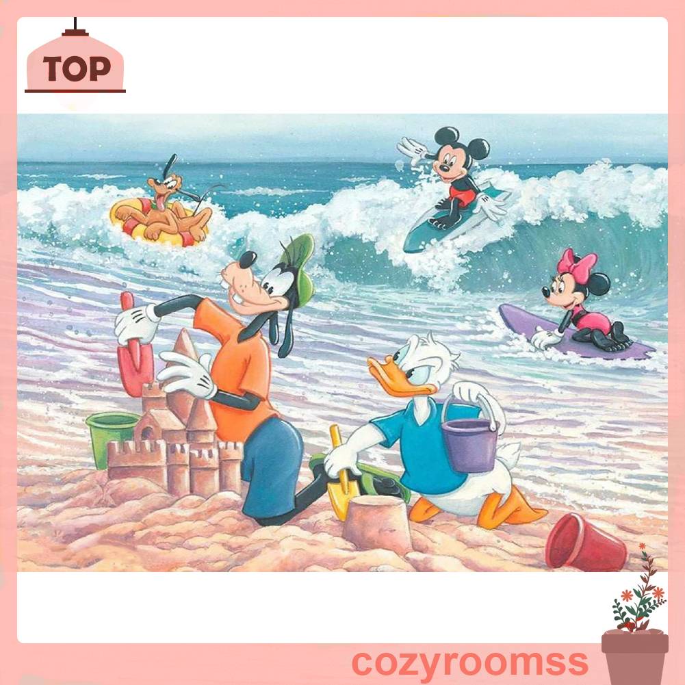 Tranh Đính Đá Kim Cương Toàn Bộ 5D DIY Hình Vẽ Mickey