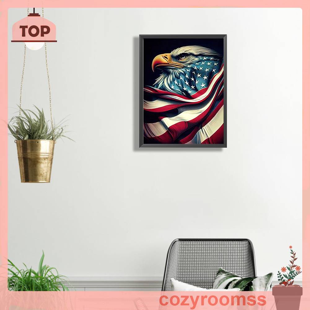 Tranh Đính Đá Kim Cương Toàn Bộ 5D DIY Hình Chim Đại Bàng