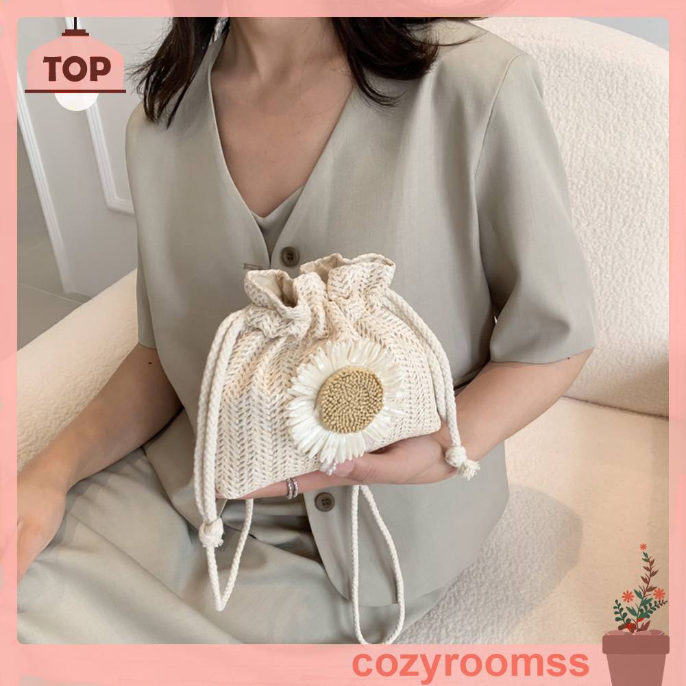 Túi Xách Đan Móc Màu Trơn Thời Trang Nữ Tính
