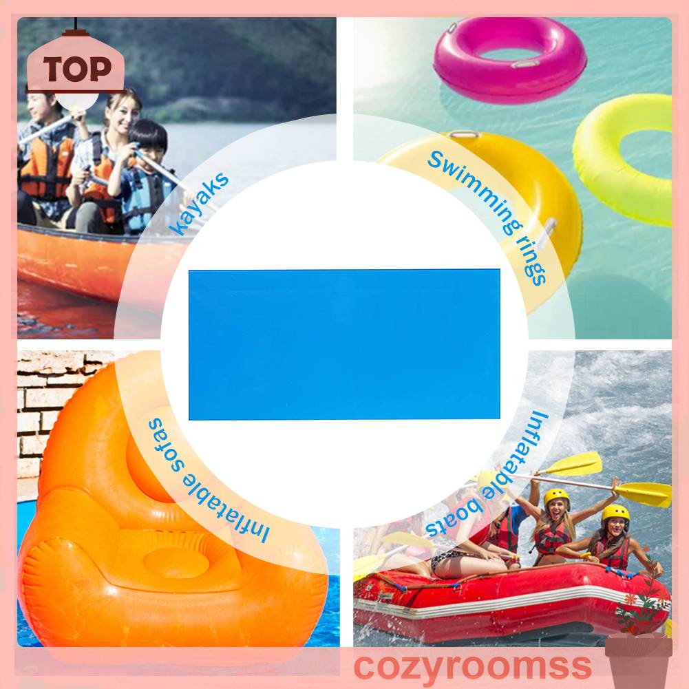 Set 10 Miếng Dán PVC Tự Dính Sửa Chữa Hồ Bơi Bơm Hơi Đa Năng