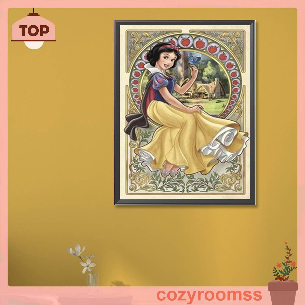 Tranh Đính Đá Kim Cương Toàn Bộ 5D DIY Hình Vẽ Bạch Tuyết