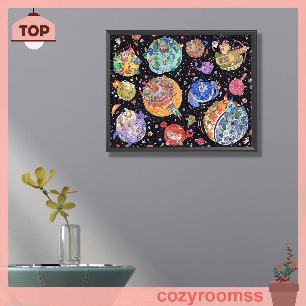 Bộ Tranh Đính Đá 5D Họa Tiết Ngôi Sao Độc Đáo DIY Dùng Trang Trí Nhà Cửa