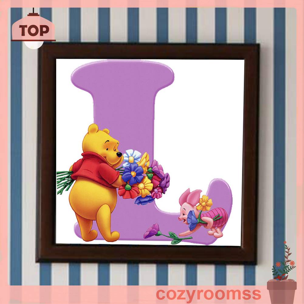 Tranh Đính Đá Kim Cương Toàn Bộ 5D DIY Hình Vẽ Winnie Kit Trang Trí Nhà Cửa