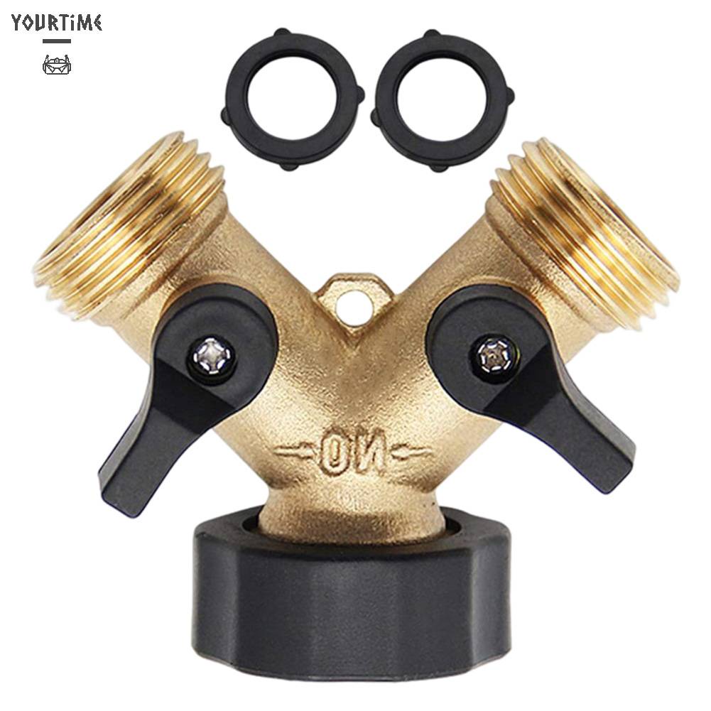 Vòi Nước Chữ Y 2 Chiều 3 / 4 Inch Kèm 2 Vòng Đệm Bằng Đồng Thau Chuyên Dụng Cho