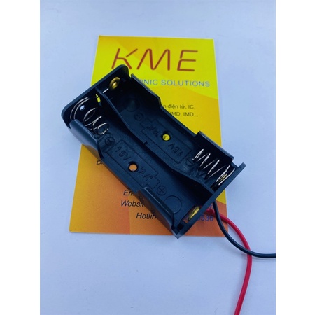 Đế pin 2 pin AA không nắp
