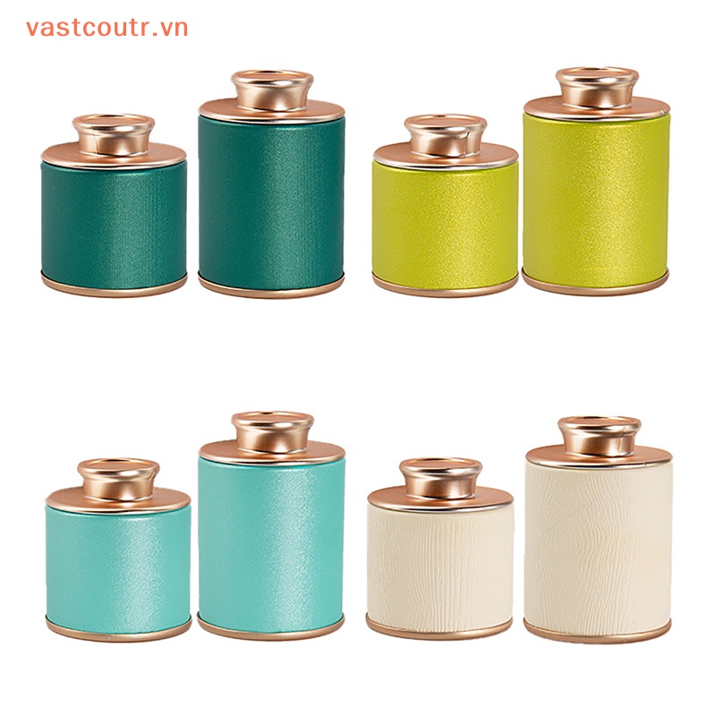 1 Hũ Thiếc Rỗng Mini Đựng Trà Xanh / Đen Mang Đi Du Lịch Tiện Dụng
