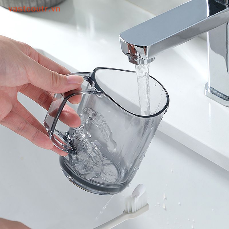 Cốc Đựng Bàn Chải Đánh Răng Bằng Nhựa Trong Suốt Tiện Dụng Cho Phòng Tắm