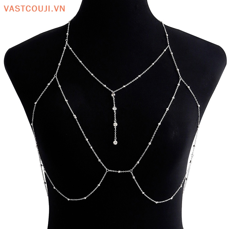 Vòng cổ Cơ Thể Chuỗi Xích Mặt Chữ Thập Quyến Rũ Cho Nữ