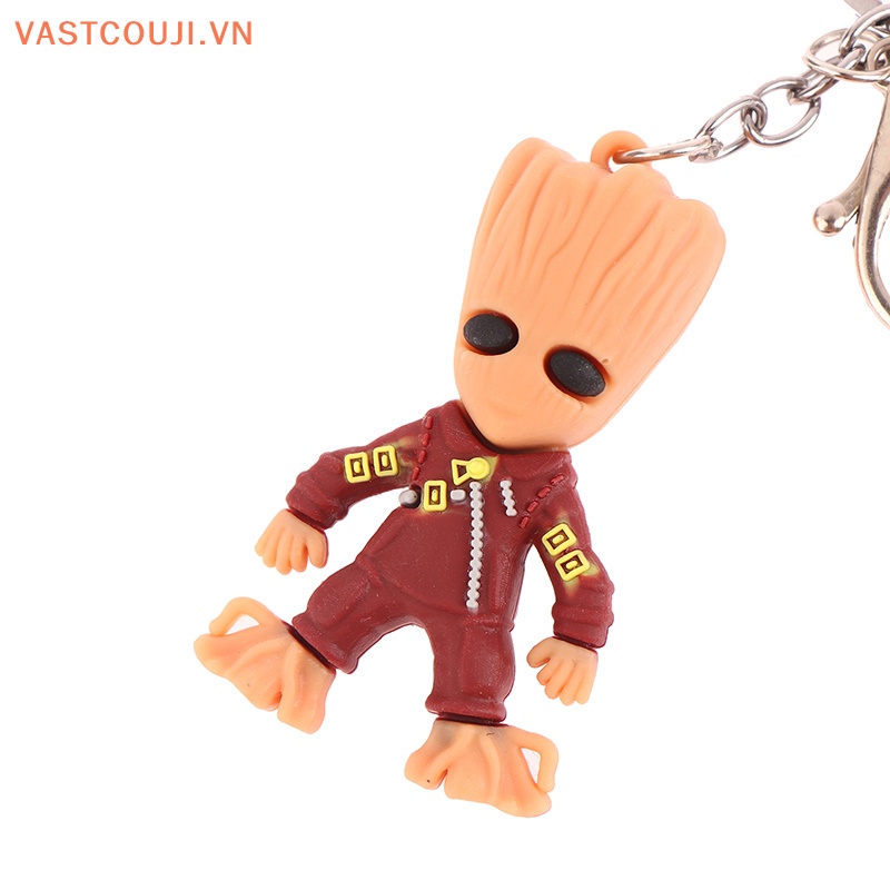 Móc Khóa Silicon Hình Groot Rocket Raccoon Phim Guardians of the Galaxy