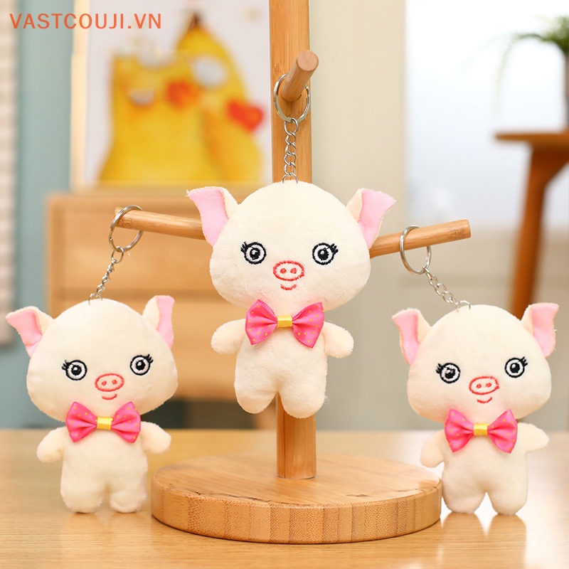 Móc Khóa Hình Búp Bê Nhồi Bông 10cm Dễ Thương