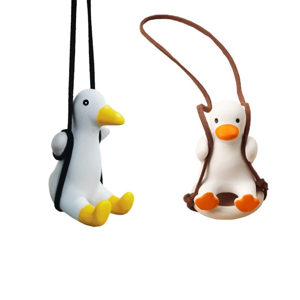 Phụ Kiện Trang Trí Xe Hơi Hình Chú Vịt Đu Quay Trọng Lượng Nhẹ Và Bền