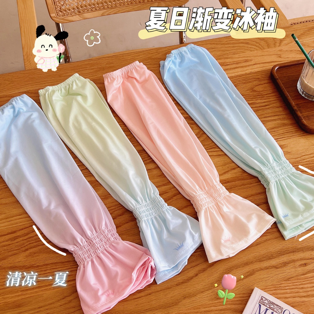 Găng Tay Chống Nắng / Tia UV Bằng Lụa Lạnh Dáng Rộng Phong Cách Hàn Quốc Thời Trang Đa Năng