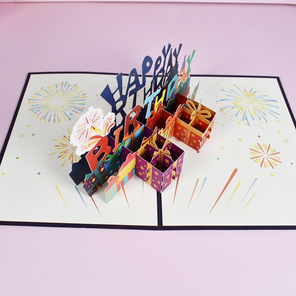 Happy Birthday Card, Pop-Up Greeting Cards, Gifts