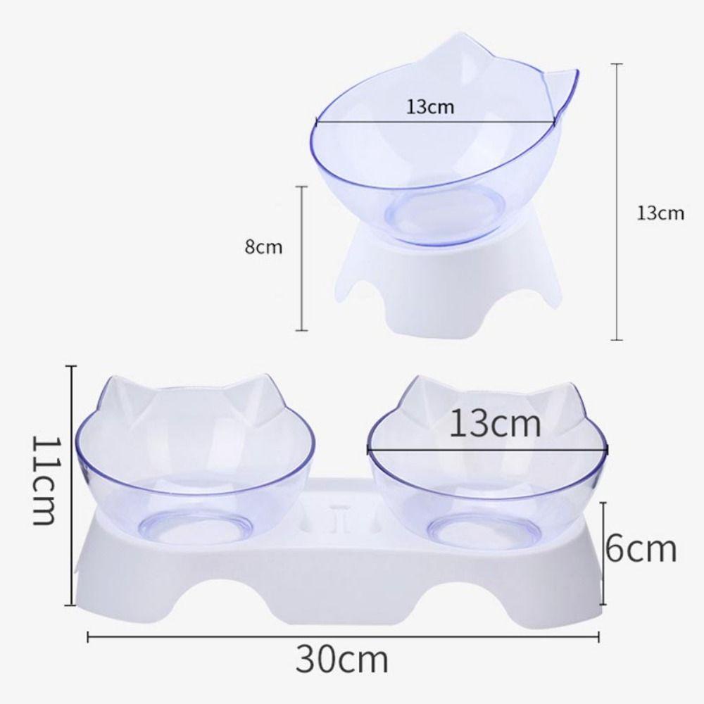 Tô Đựng Thức Ăn / Nước Uống Bằng Nhựa Hai Lớp Kèm Giá Đỡ Đeo Cổ Dành Cho Thú Cưng LAYOR1
