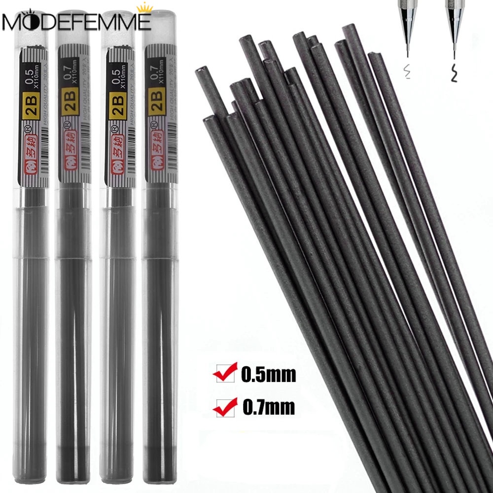 1 Bút Chì Thay Thế Ngòi 0.3 / 0.5 / 0.7 / 0.9 / 1.3 / 2.0mm Chất Lượng Cao Cho Học Sinh