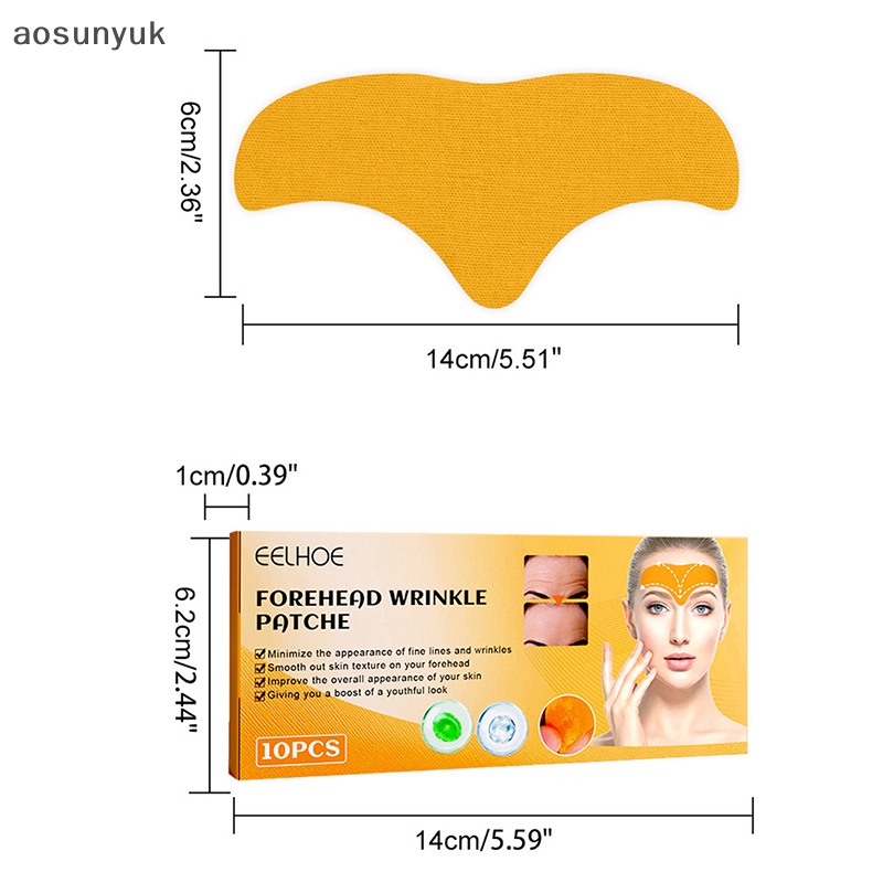 Bộ 10 Miếng Dán Loại Bỏ Nếp Nhăn Ở Trán Aosunyuk