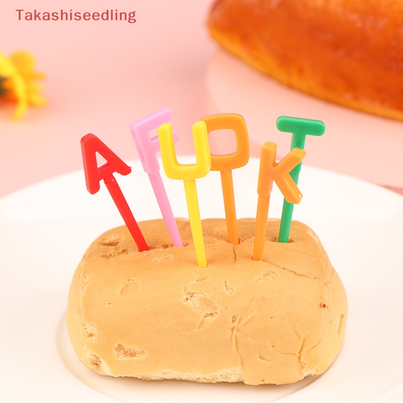 Nĩa Ăn Trái Cây Tráng Miệng Hình Kỳ Lân Chữ Cái Hoạt Hình Mini