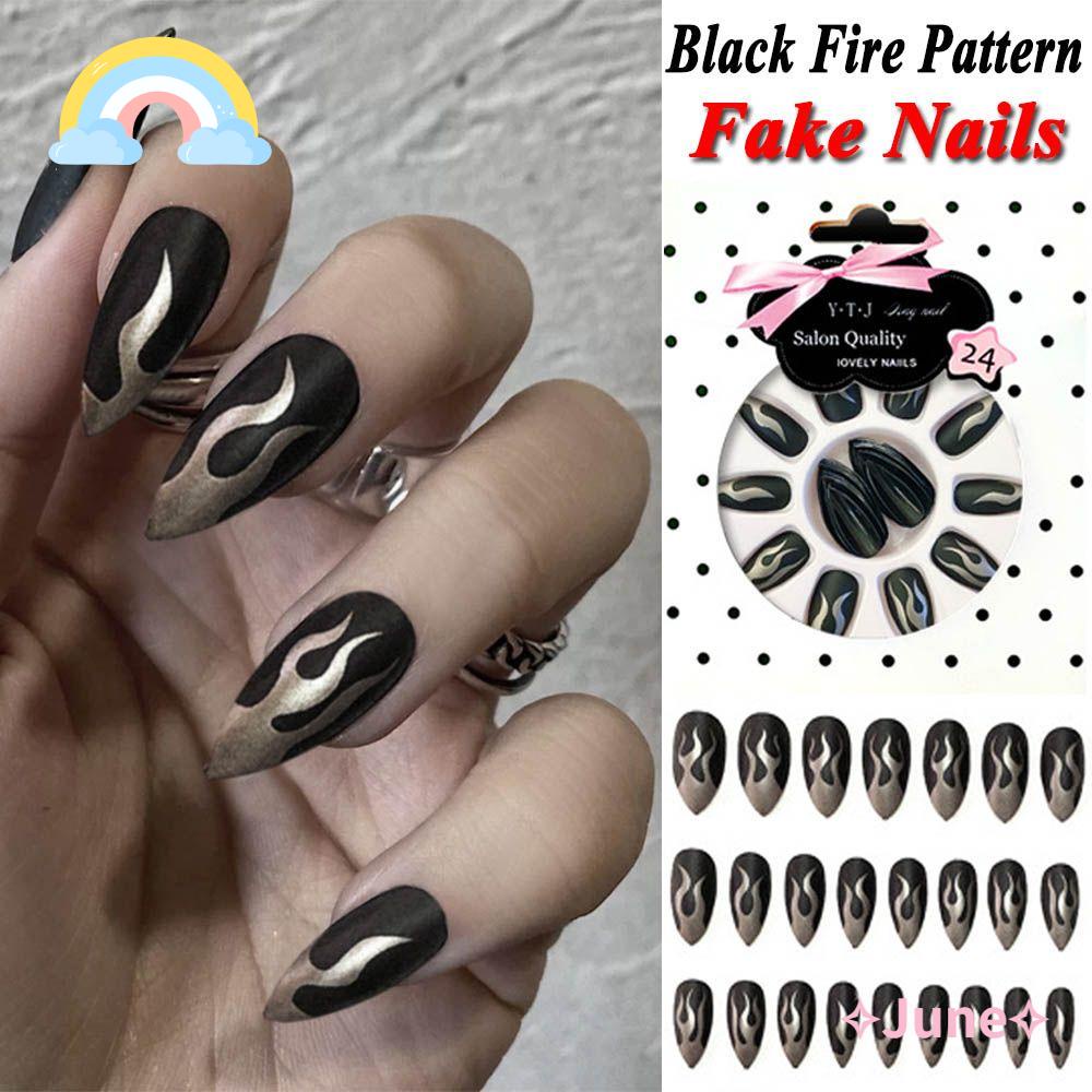 JUNE Bộ 24 Móng Tay Giả Ốp