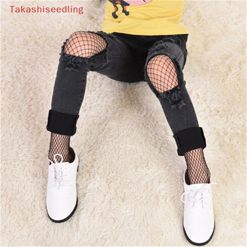 (Takashiseedling) Quần Tất Lưới Đen Phối Ren Cho Bé Gái