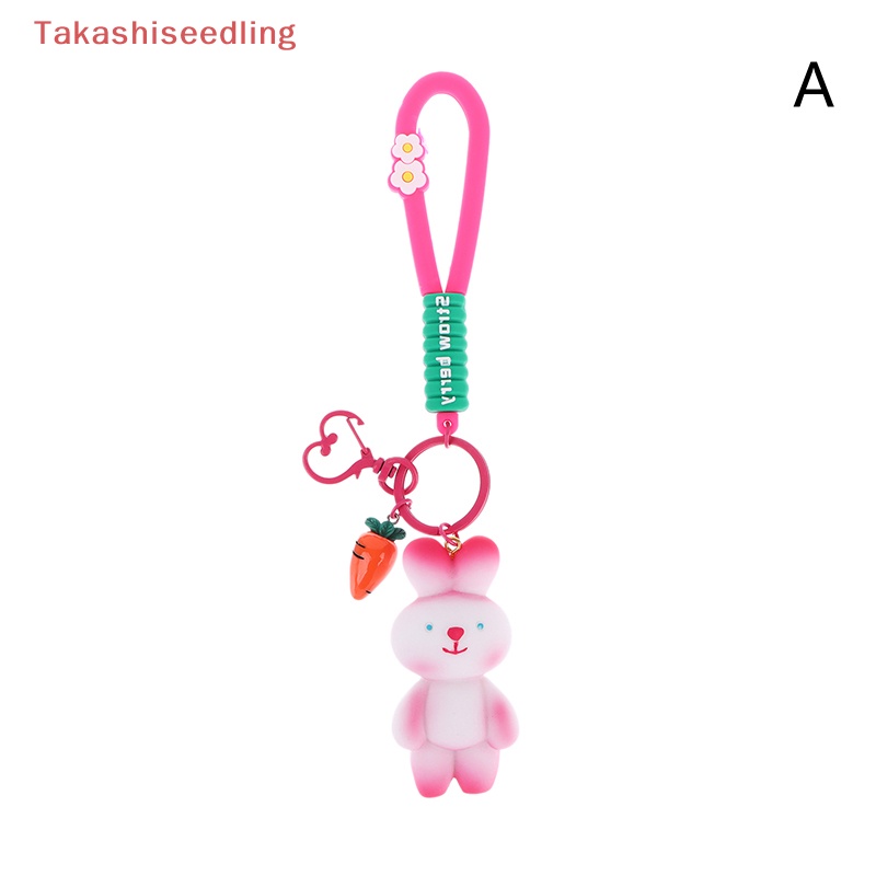 Móc Khóa Hình Thỏ / Gấu Hoạt Hình Dễ Thương Trang Trí Ba Lô / Ô Tô