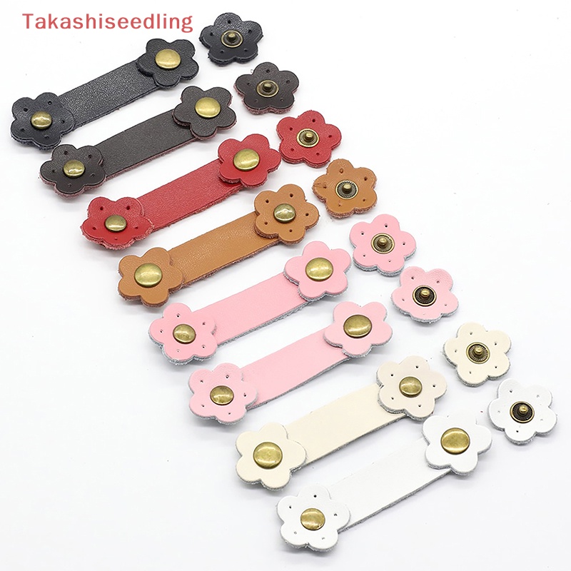 (Takashiseedling) Ví Da Đựng Thẻ Có Khóa Cài Trang Trí Túi Xách Handmade