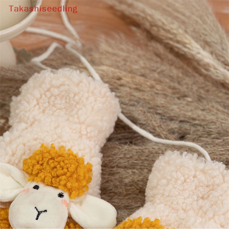 1 Đôi Găng Tay Giáng Sinh Lông Cừu Nhân Tạo Dày Dặn Dễ Thương Cho Nữ