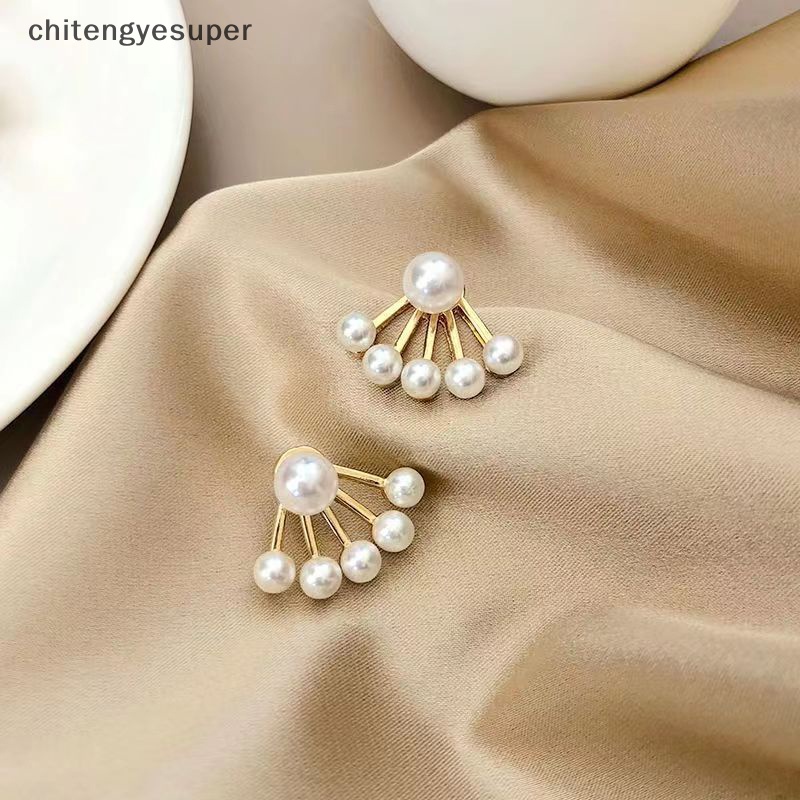 1 Cặp Bông Tai Ngọc Trai Thời Trang Vintage Hàn Quốc Cho Nữ