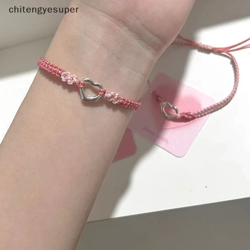 Vòng Tay Dây Điều Chỉnh Được Hình Trái Tim Cho Cặp Đôi