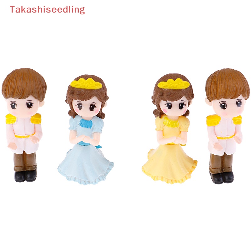 1 Bộ Tượng Công Chúa Hoàng Tử Mini Trang Trí Tiểu Cảnh