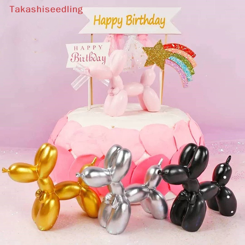 (Takashiseedling) Chú Chó Nhỏ Xinh Trang Trí Bánh Kem Bằng Nhựa Resin Thủ Công