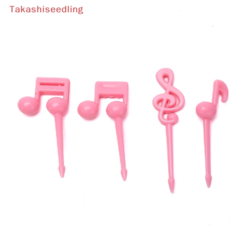 Set 16 Nĩa Ăn Trái Cây Mini Họa Tiết Hoạt Hình Có Nhạc Cho Bé