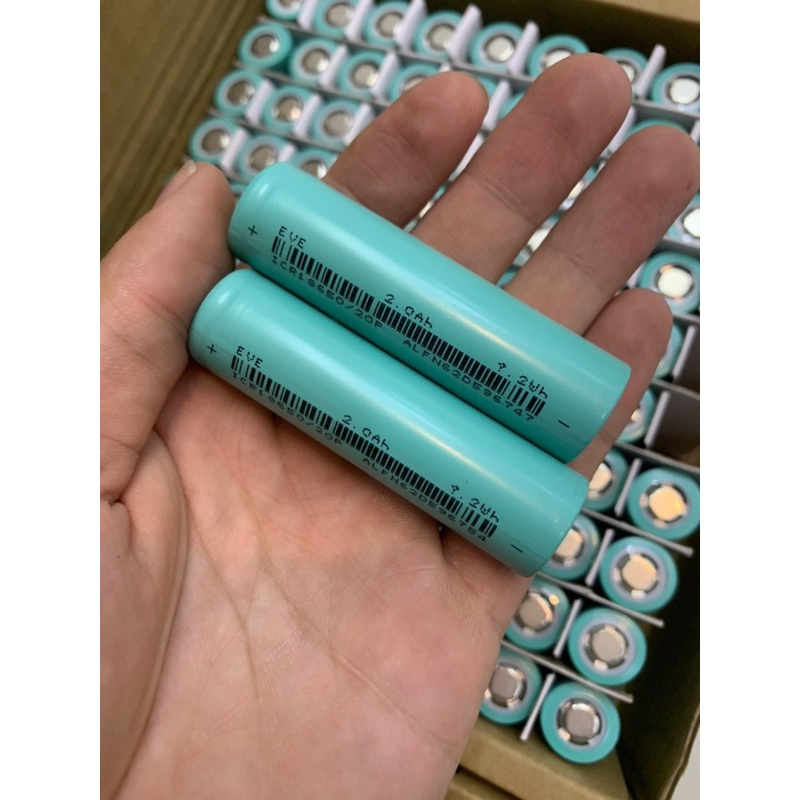 Cell pin 18650 Xả cao Eve-20P, dung lượng 2000mah, Xả 10C-20A, pin mới 100% PE01