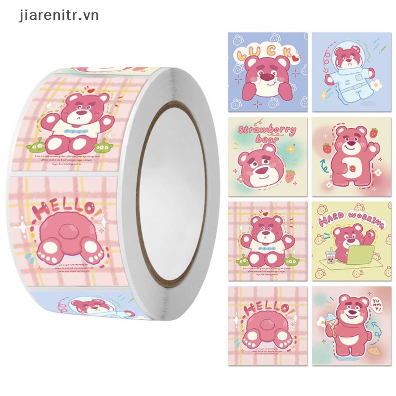 SANRIO Cuộn 500 Miếng Dán Hình Động Vật Hoạt Hình Dễ Thương Trang Trí Phần Thưởng Cho Bé