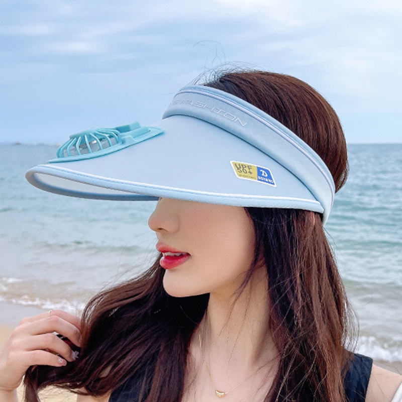 Mũ chống nắng có quạt nữ chống tia UV cực mát và thời trang với bảng màu xinh đẹp YR