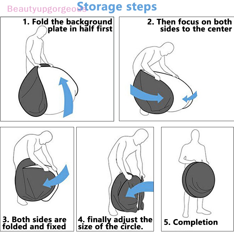 Phông Nền Chụp Ảnh Hình Tròn Màu Xanh Lá 142CM Thiết Kế Gấp Gọn Tiện Dụng