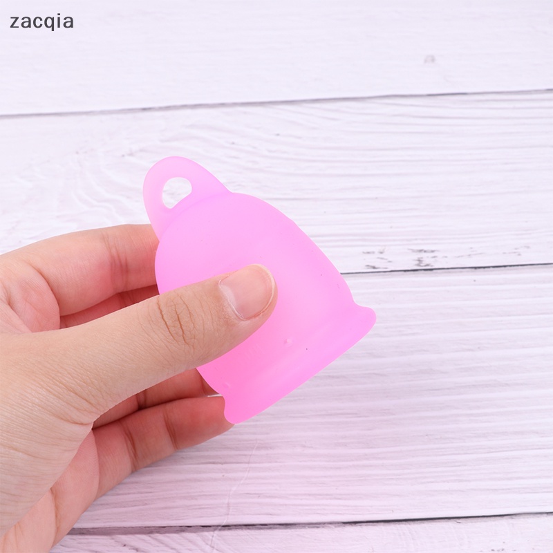 [zacqia] 1 Cốc Nguyệt San Bằng Silicon Mềm Nhạy Cảm Có Thể Tái Sử Dụng