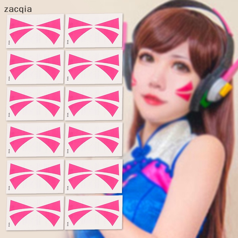 Set 12 Cặp Hình Xăm Dán Chống Nước Hình Mặt Cười Dễ Thương