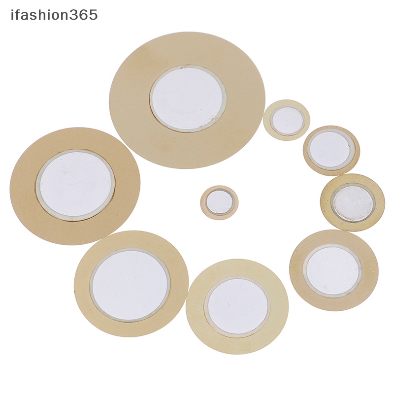 Set 10 Đĩa Cảm Biến Âm Thanh ifashion365 12-50mm Bằng Đồng Chuyên Dụng