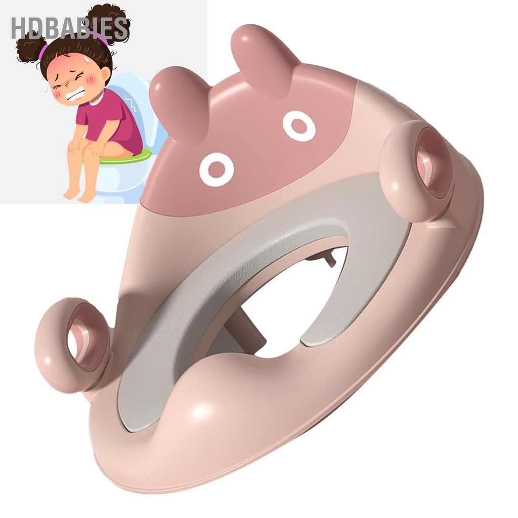 HDbabies Ghế ngồi vệ sinh cho trẻ mới biết đi với Tấm chắn chống tràn và tay cầm tập bô bé trai gái