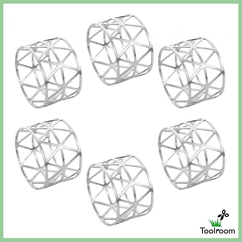 Set 6 Vòng Giữ Khăn Ăn Trang Trí Thời Trang Cho Tiệc Cưới