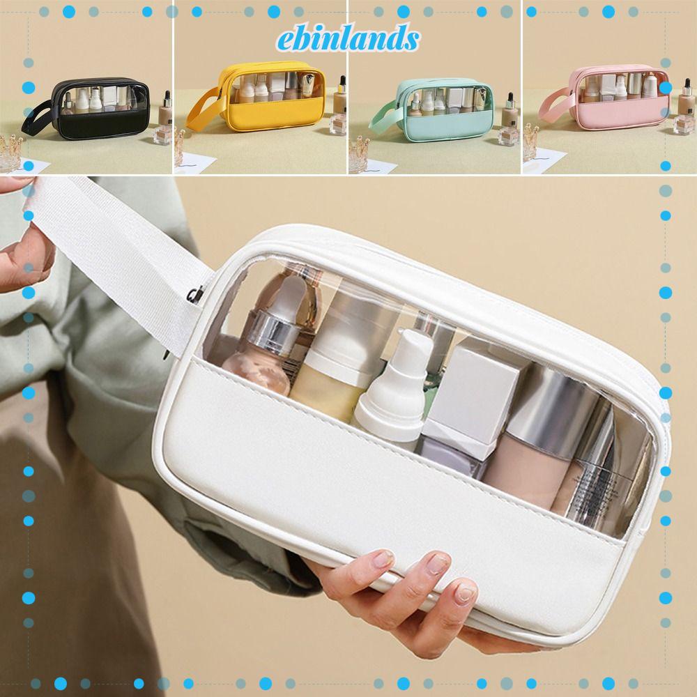 EBINLANDS Túi Đựng Mỹ Phẩm Du Lịch Bằng Chất Liệu Pvc Trong Mờ Chống Thấm Nước