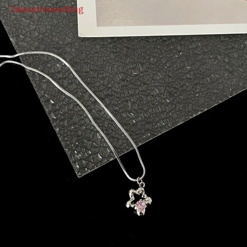 Vòng cổ Mặt Hình Ngôi Sao / Trái Tim Đính Đá Zircon Xinh Xắn Cho Nữ