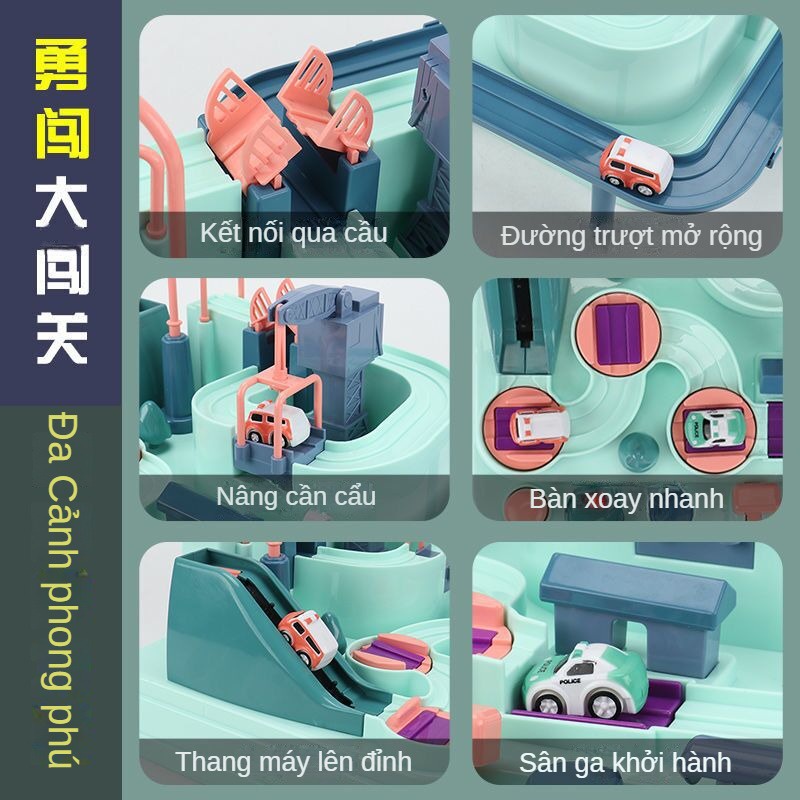 Bộ Đồ Chơi Đường Ray Xe Lửa Luyện Tập Trí Não Cho Bé