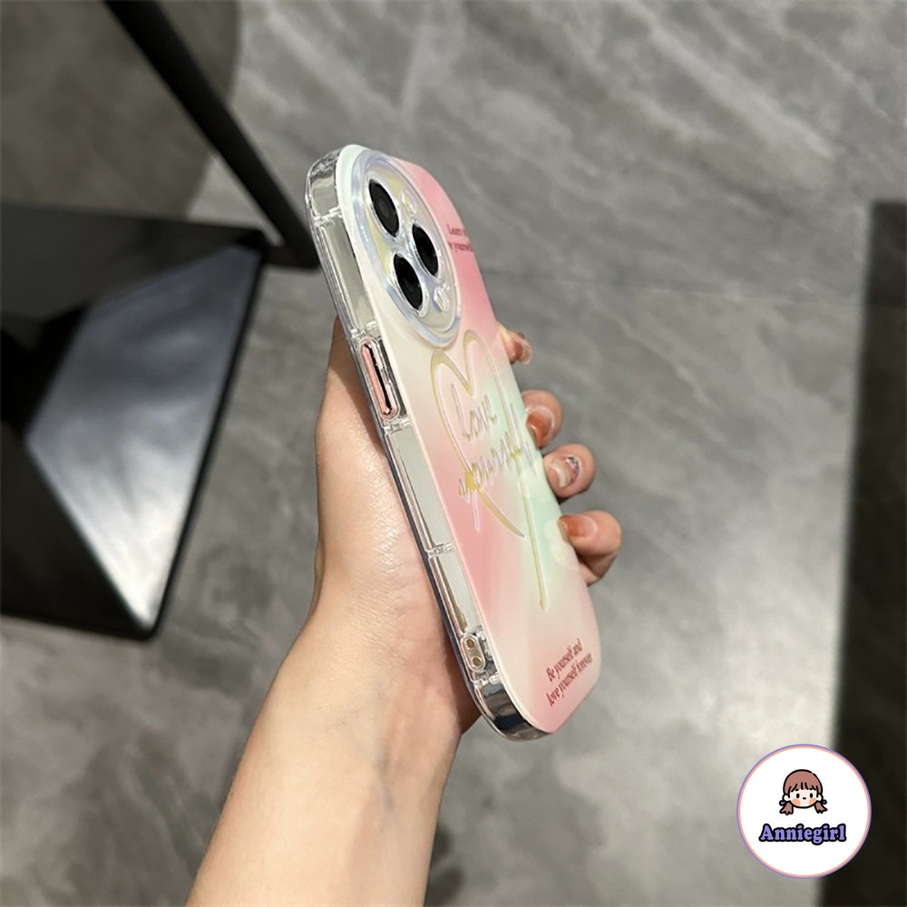 Ốp Điện Thoại TPU Mềm Màu Laser Hồng Gradient Cho IPhone 11 14 Pro Max Ip13 Pro Max IPhone 12