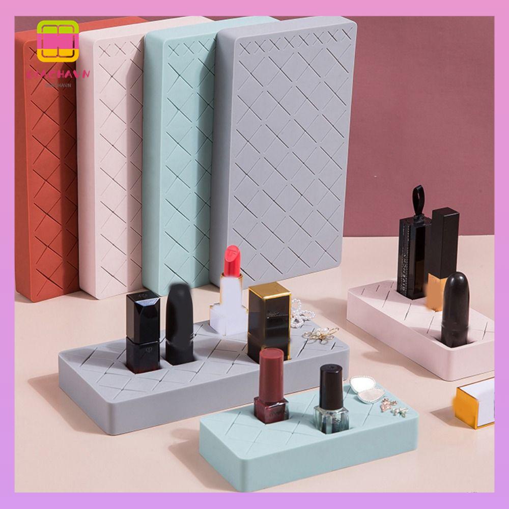 Hộp Đựng Son Môi / Cọ Trang Điểm 8 / 18 Ngăn Bằng Silicone